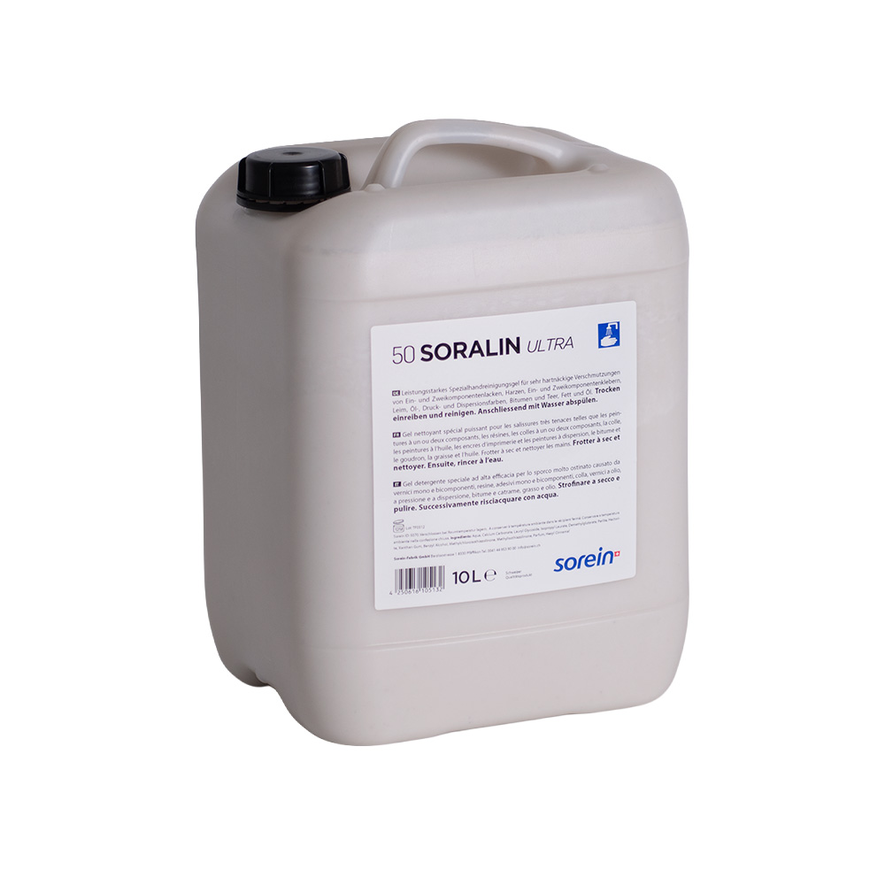 SORALIN ULTRA, Universalhandreiniger für Farben, Lacke, Harze, Bitumen, Fett und Öl