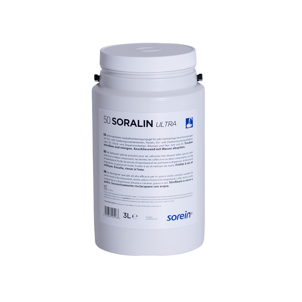 SORALIN ULTRA, Universalhandreiniger für Farben, Lacke, Harze, Bitumen, Fett und Öl
