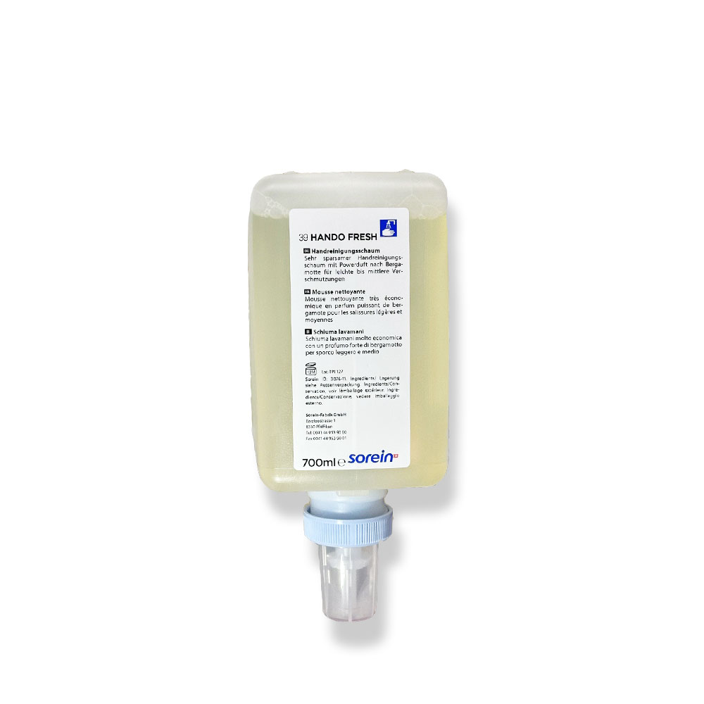 HANDO FRESH, Schaumseife zur sparsamen Handreinigung