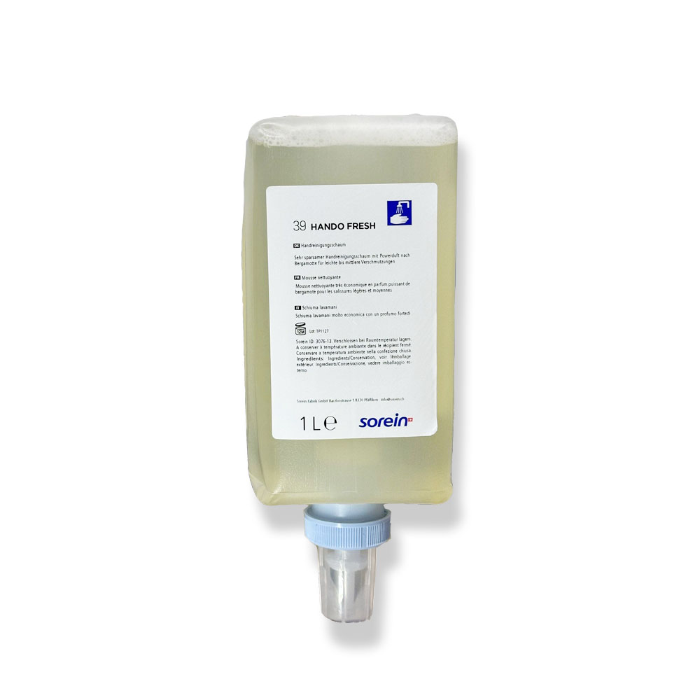 HANDO FRESH, Schaumseife zur sparsamen Handreinigung